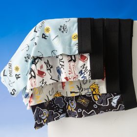 4-piece set of Men's Boxer Shorts, with Personalized Print, Teenager Boxer Shorts, Comfortable and Breathable - Image 2