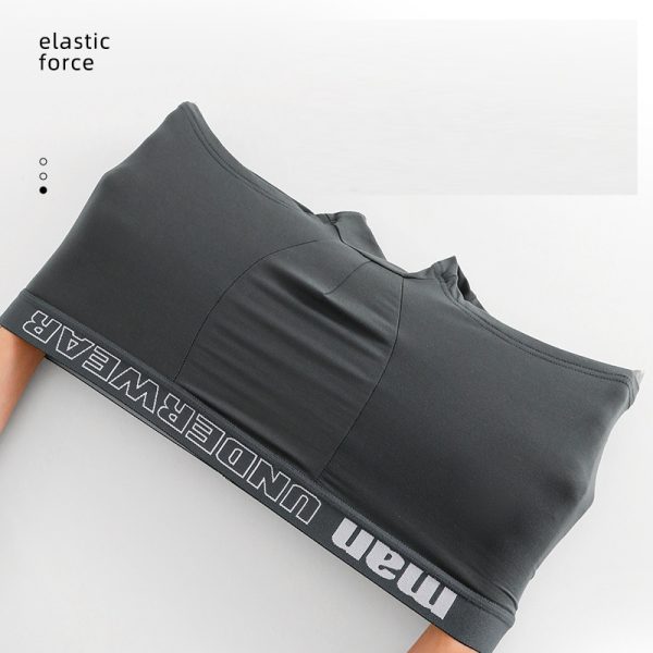 4 pieces of stylish men's cotton underwear, soft and comfortable design, breathable and quick-drying