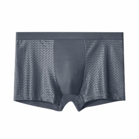 4 Pcs Set Men's Underwear Men's Boxer Shorts, Ice Silk Material, Size L-6XL, Spandex Sports Mesh Design - Image 6