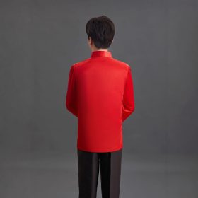 Men Tang Suit Top Dragon Long Sleeve CNY Traditional Chinese Coat Improved Pattern Brocade - DZ6-1 - Image 4