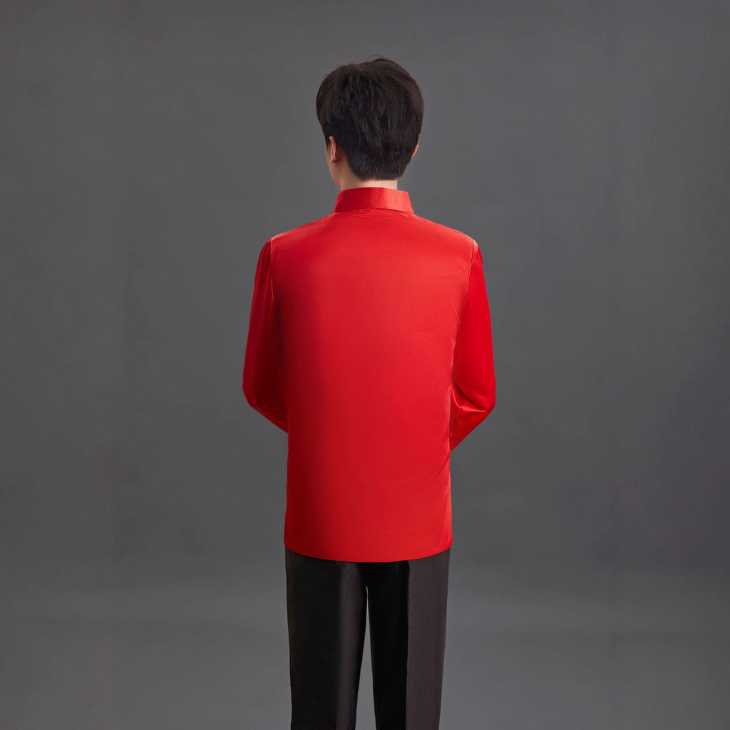 Men Tang Suit Top Dragon Long Sleeve CNY Traditional Chinese Coat Improved Pattern Brocade - DZ6-1 - Image 4