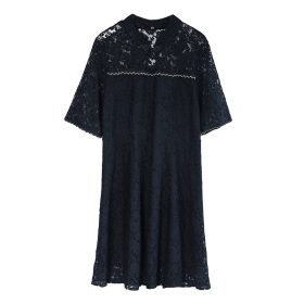 Lace Cheongsam/Qipao Dress Chinese New Year Plus Size - Black - Image 5