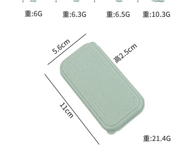 Portable Wheat Cutlery Set Travel Spoon Fork Chopstick Box / Spoon Set / Door gift / Wedding gift - Pink