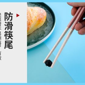 Portable Wheat Cutlery Set Travel Spoon Fork Chopstick Box / Spoon Set / Door gift / Wedding gift - Pink - Image 6