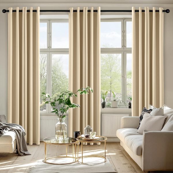 2026 New Japanese Aesthetics Blackout Curtain for Window and Bedroom with Ring Double-Lined - Blue