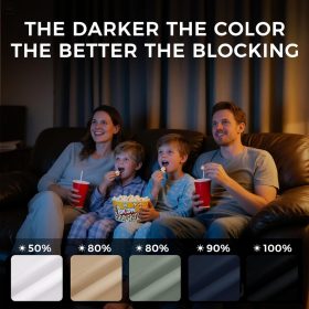 2026 New Japanese Aesthetics Blackout Curtain for Window and Bedroom with Ring Double-Lined - Blue - Image 10