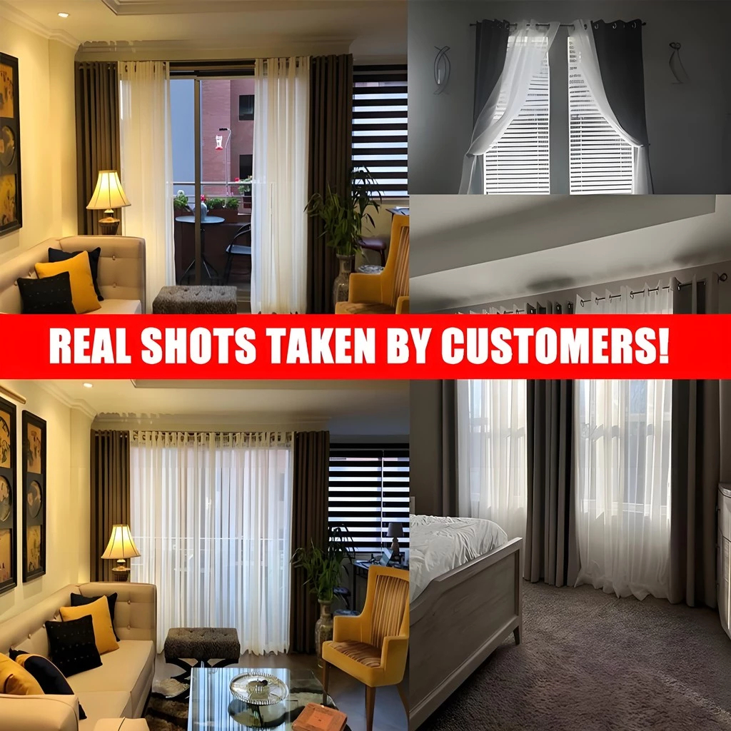 2026 New Japanese Aesthetics Blackout Curtain for Window and Bedroom with Ring Double-Lined - Blue - Image 11