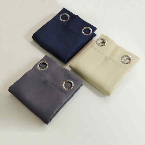 2026 New Japanese Aesthetics Blackout Curtain for Window and Bedroom with Ring Double-Lined - Blue