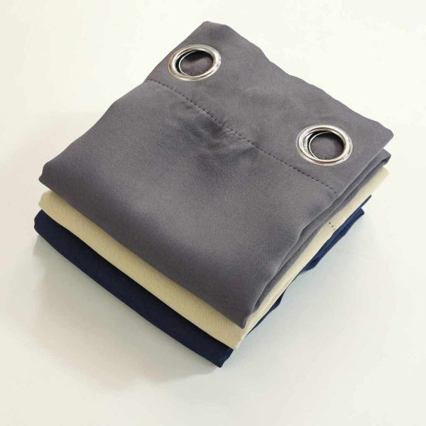 2026 New Japanese Aesthetics Blackout Curtain for Window and Bedroom with Ring Double-Lined - Blue