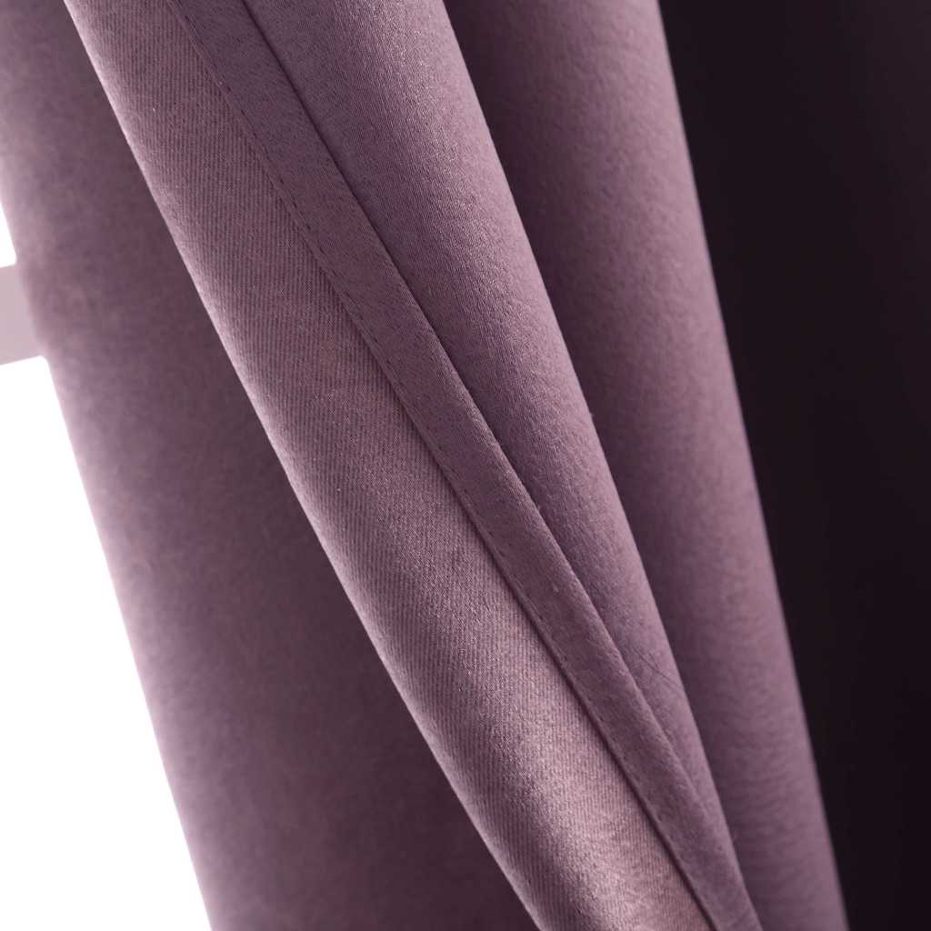 2026 New Japanese Aesthetics Blackout Curtain for Window and Bedroom with Ring Double-Lined - Purple - Image 1