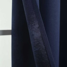 2026 New Japanese Aesthetics Blackout Curtain for Window and Bedroom with Ring Double-Lined - Blue - Image 1