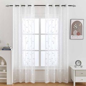 2026 New Japanese Aesthetics Blackout Curtain for Window and Bedroom with Ring Double-Lined - White Yam - Image 1