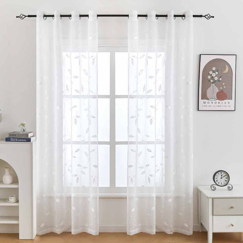2026 New Japanese Aesthetics Blackout Curtain for Window and Bedroom with Ring Double-Lined - White Yam - Image 1