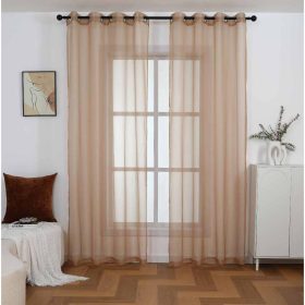 2026 New Japanese Aesthetics Blackout Curtain for Window and Bedroom with Ring Double-Lined - Brown Yam - Image 1