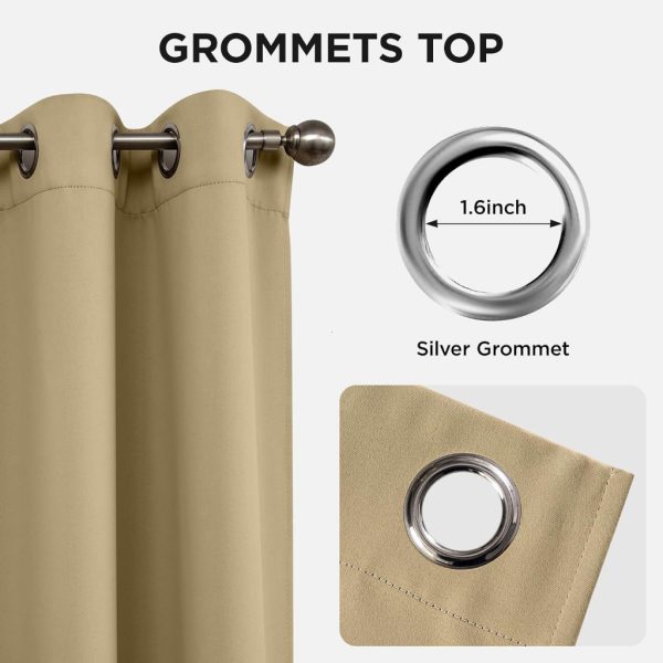 7ft Blackout Curtain Blackout Plain Curtain For Window Thermal Insulated Reduce Noise - Dark Blue