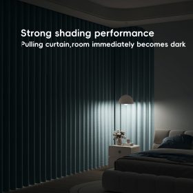 Blackout Thick Curtain Ring Type - Sky Blue - Image 4