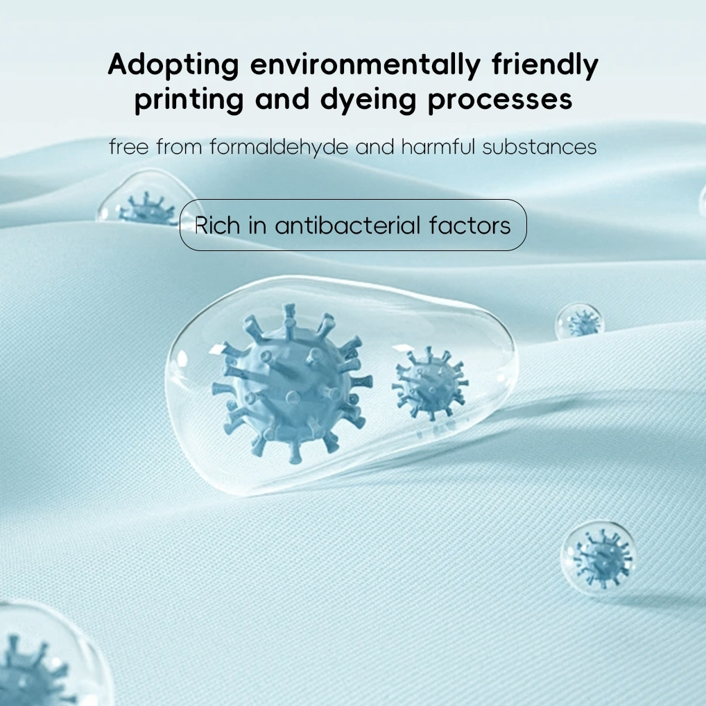 Blackout Thick Curtain Ring Type - Sky Blue - Image 8