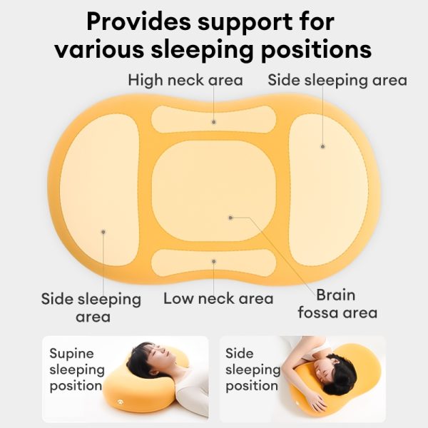 Memory Foam Nap Small Pillow Student Sleeping Pillow Office Lunch Break Lying Down Artifact Seat Pillow - Yellow