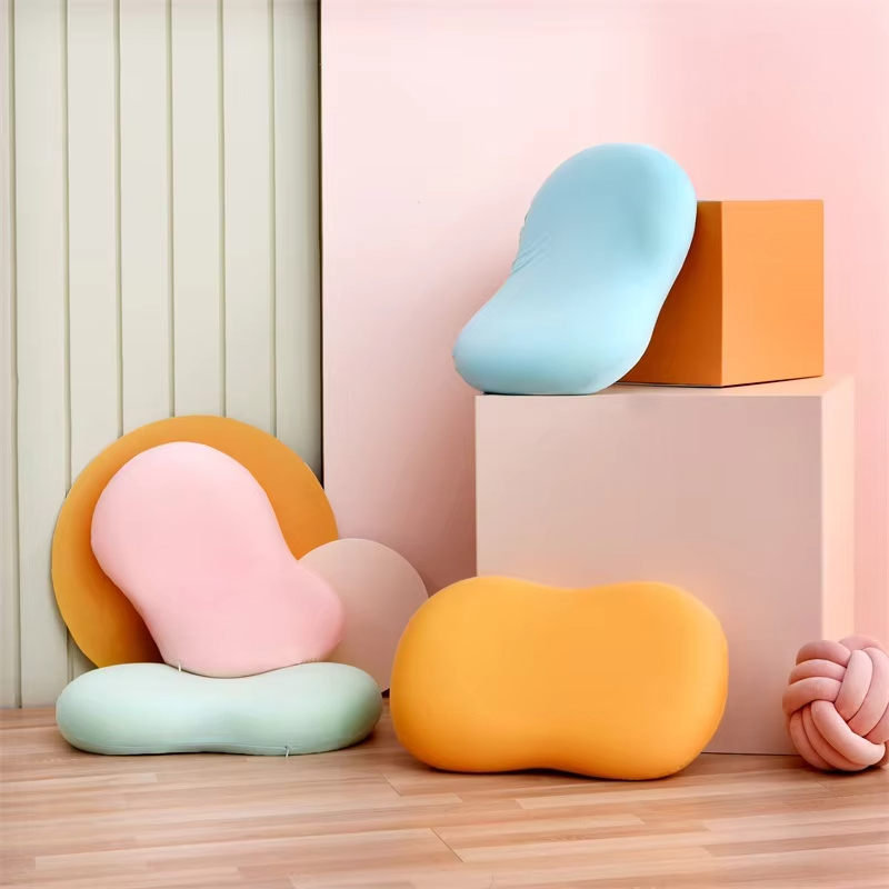 Memory Foam Nap Small Pillow Student Sleeping Pillow Office Lunch Break Lying Down Artifact Seat Pillow - Yellow - Image 2