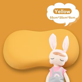 Memory Foam Nap Small Pillow Student Sleeping Pillow Office Lunch Break Lying Down Artifact Seat Pillow - Yellow - Image 1