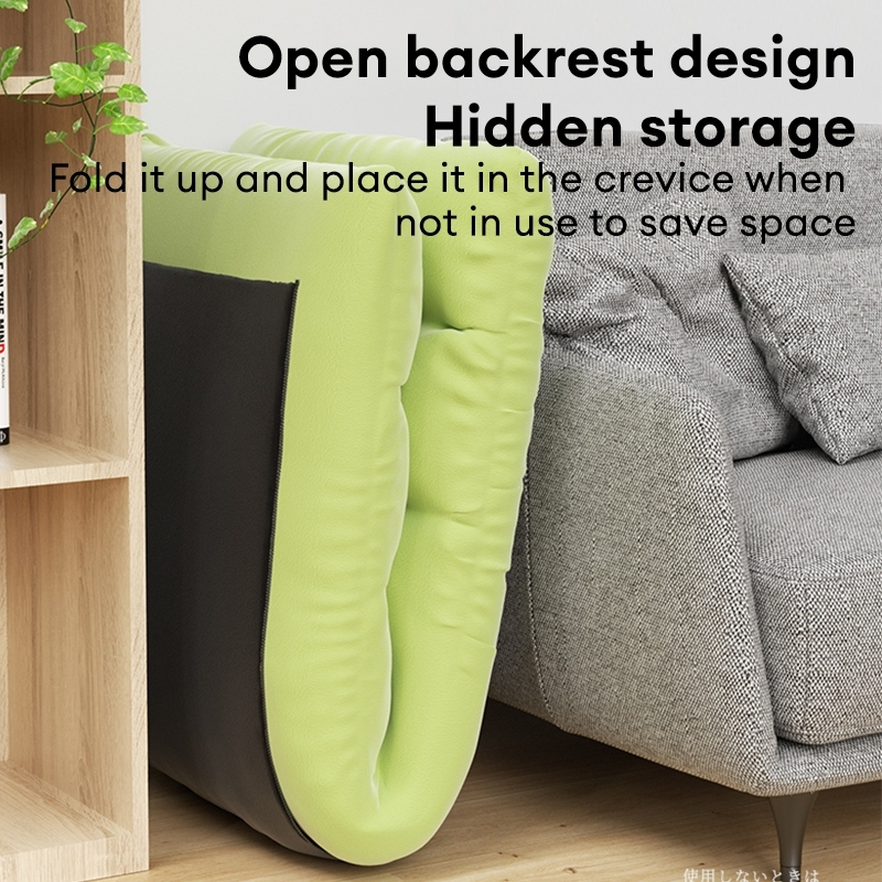 Lazy Sofa japanese chair Tatami Bed Backrest Magic Lazy Small Sofa Bedroom Floor Armchair Foldable - Grey (B-small) - Image 7