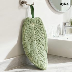 Hot Plant Style Kitchen Towel Hand Absorbent Cleaning Accessories Bathroom Thickened Hanging - Style 4 - Image 1