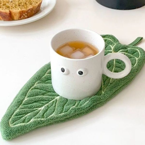 Hot Plant Style Kitchen Towel Hand Absorbent Cleaning Accessories Bathroom Thickened Hanging - Style 1