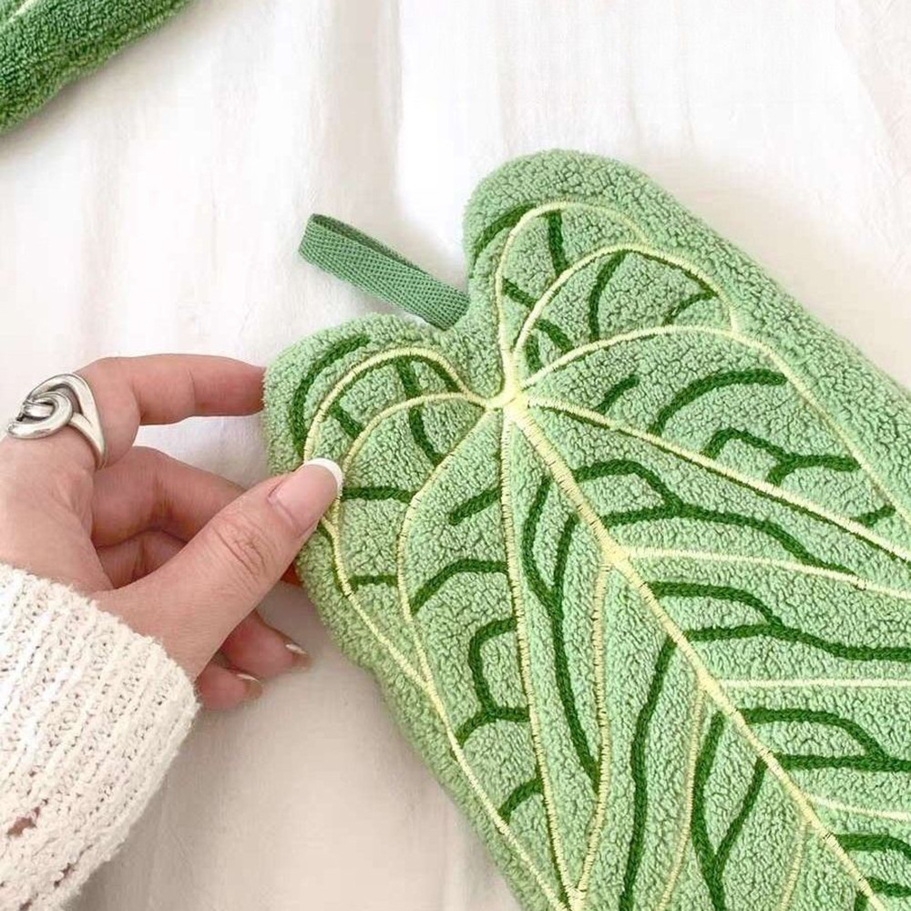 Hot Plant Style Kitchen Towel Hand Absorbent Cleaning Accessories Bathroom Thickened Hanging - Style 1 - Image 11