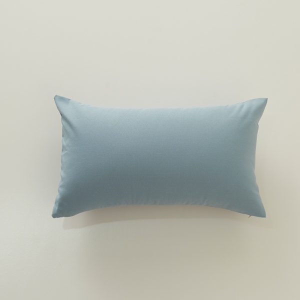 30x50cm all-match blue-gray series polyester cotton plaid pillowcase - dark blue