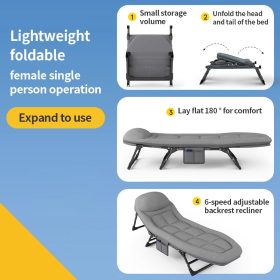 180*60*30cm Foldable Outdoor Single Camping Bed - Image 5
