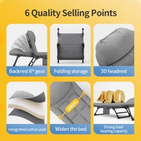 180*60*30cm Foldable Outdoor Single Camping Bed - Image 7