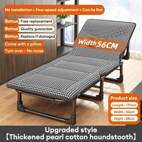 180*60*30cm Foldable Outdoor Single Camping Bed