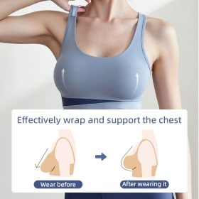 Yoga Bra Gathered Shockproof Anti-Sagging Sports Underwear Suitable Fitness Running - Purple - Image 6