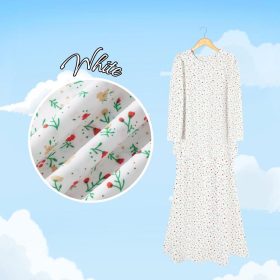 Set Pakaian Wanita Harian Elegan Kombo Baju + Skirt Muslimah Ironless - White - Image 1