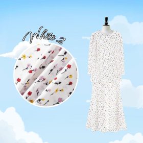 Set Pakaian Wanita Harian Elegan Kombo Baju + Skirt Muslimah Ironless - White 2 - Image 1