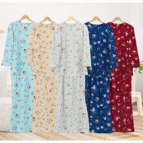 Set Pakaian Wanita Kombo Baju + Skirt Muslimah Ironless - Grey - Image 2