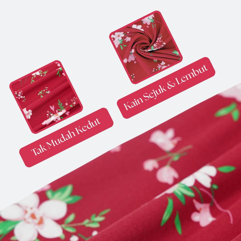 Set Pakaian Wanita Kombo Baju + Skirt Muslimah Ironless - Grey - Image 4