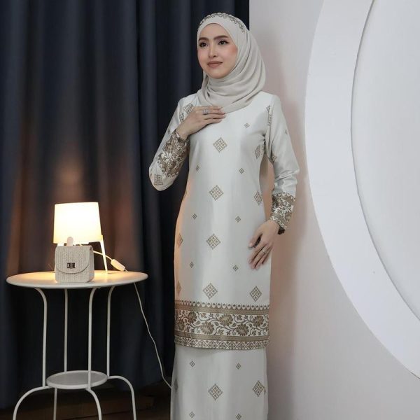 Kurung Brokat Premium, Beatrice Clothing Set Wanita - SG2521