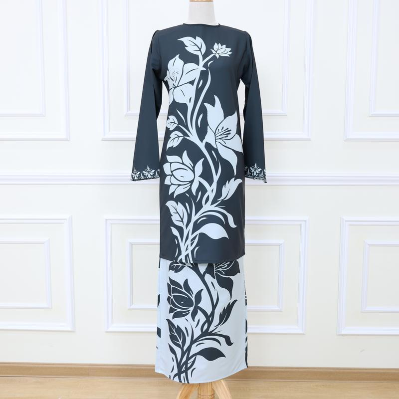 Set Baju Kurung Modern Printed - SFAA8-JSG2660 - Image 1