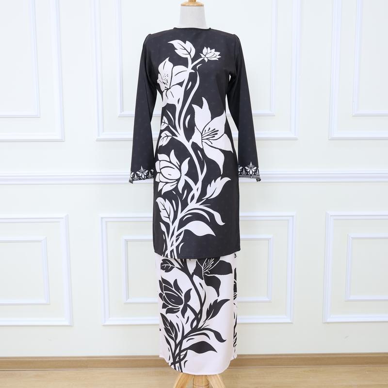 Set Baju Kurung Modern Printed - SFAA8-SG2665 - Image 1