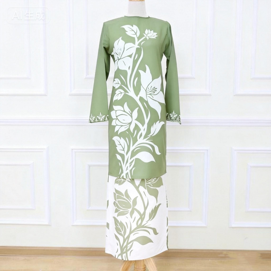 Set Baju Kurung Modern Printed - SFAA8-JSG100 - Image 1