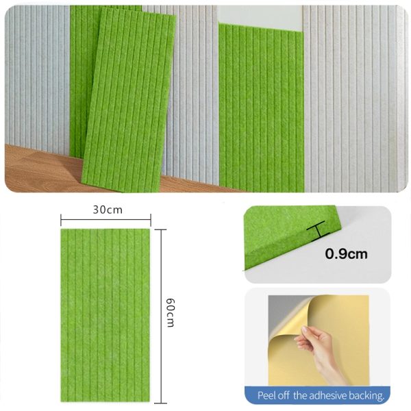60*30cm Acoustic Panel Professional Acoustic Sound proof Panels Noise Absorbing Home Decor - Plum Green