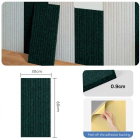 60*30cm Acoustic Panel Professional Acoustic Sound proof Panels Noise Absorbing Home Decor - Dark Green - Image 1