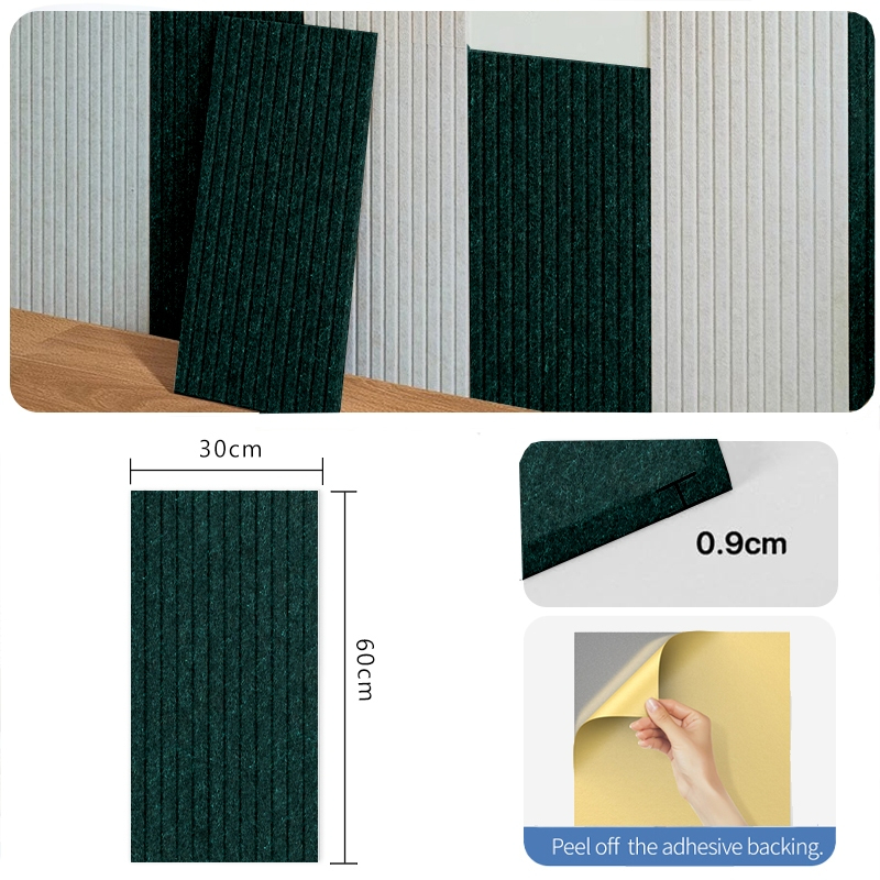 60*30cm Acoustic Panel Professional Acoustic Sound proof Panels Noise Absorbing Home Decor - Dark Green - Image 1