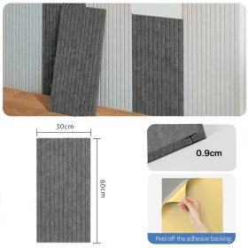 60*30cm Acoustic Panel Professional Acoustic Sound proof Panels Noise Absorbing Home Decor - Moonlight Grey - Image 1