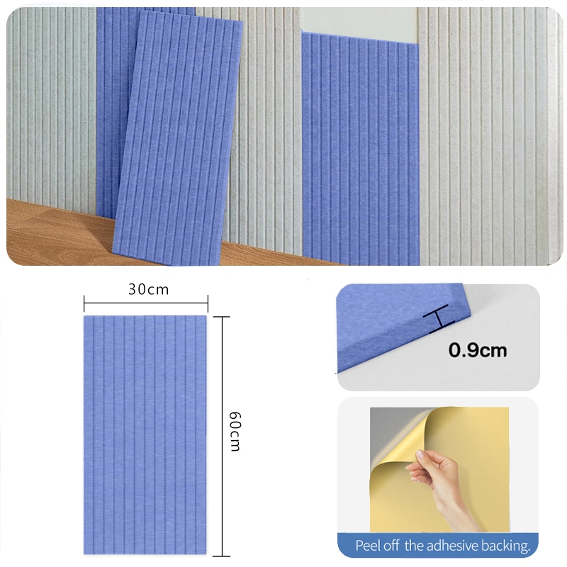 60*30cm Acoustic Panel Professional Acoustic Sound proof Panels Noise Absorbing Home Decor - Sky Blue - Image 1