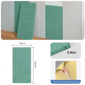 60*30cm Acoustic Panel Professional Acoustic Sound proof Panels Noise Absorbing Home Decor - Turquoise Green - Image 1