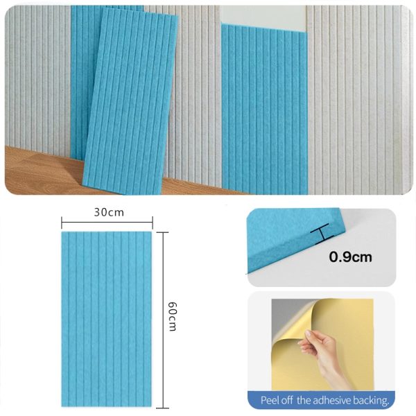 60*30cm Acoustic Panel Professional Acoustic Sound proof Panels Noise Absorbing Home Decor - Tiffany Blue