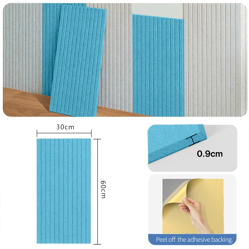 60*30cm Acoustic Panel Professional Acoustic Sound proof Panels Noise Absorbing Home Decor - Tiffany Blue - Image 1