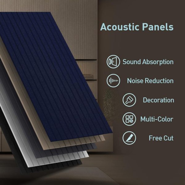 60*30cm Acoustic Panel Professional Acoustic Sound proof Panels Noise Absorbing Home Decor - Asmi Blue
